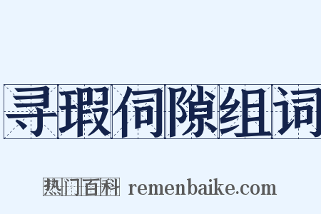 寻瑕伺隙组词是什么意思的图片